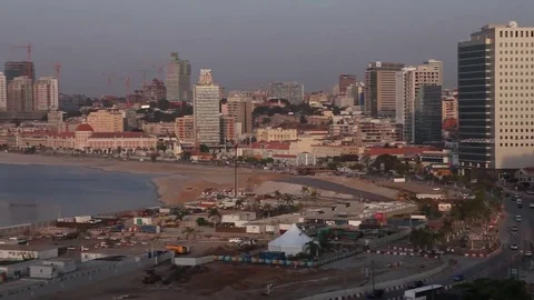 Angola's downtown Stock Footage 73226927