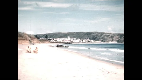 Angra Sandy Beach 1964 Stock Footage 220425243
