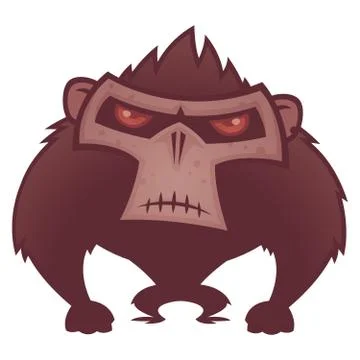 Angry Ape Stock Illustration