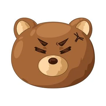 Angry bear illustration Stock Illustration