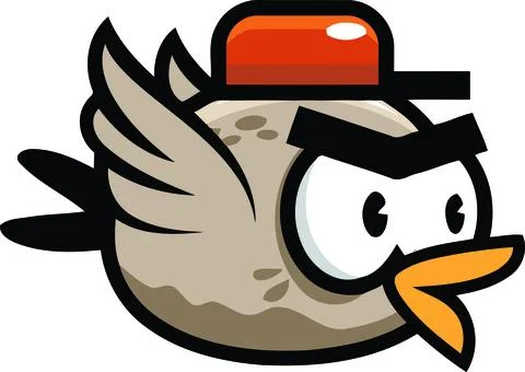 Angry bird illustrative vector design Stock Illustration