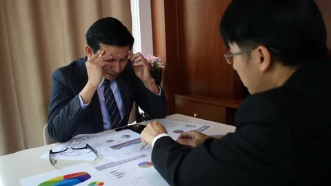 Angry boss dissatisfied with bad work result. Stock Footage 80906246