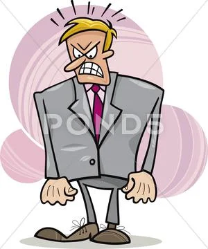 Angry boss Stock Illustration