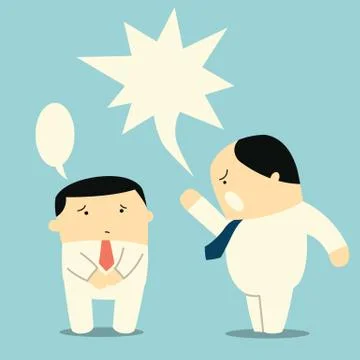 Angry boss Stock Illustration