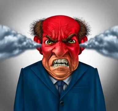 Angry Boss Stock Illustration