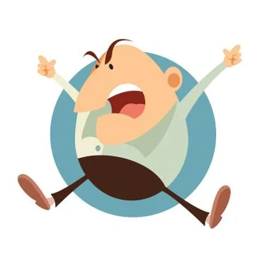 Angry boss Stock Illustration