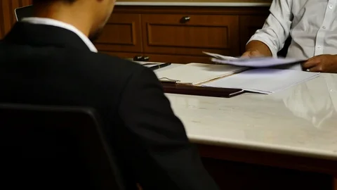 Angry boss yelling at employee for missing deadline Video stock 99383417
