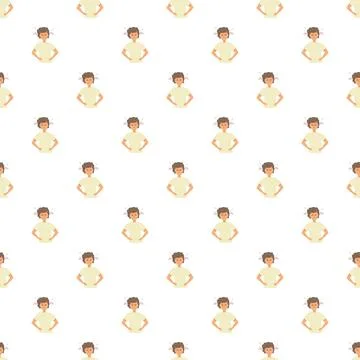 Angry boy experiencing stress and frustration pattern Stock Illustration