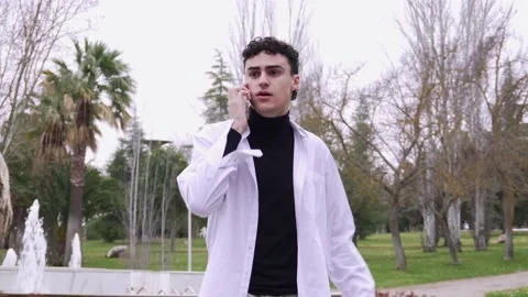 Angry boy on the phone Stock Footage 171871479