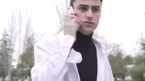 Angry boy on the phone Stock Footage 171871535