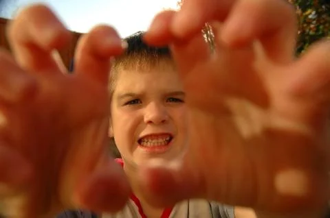Angry boy Stock Photos