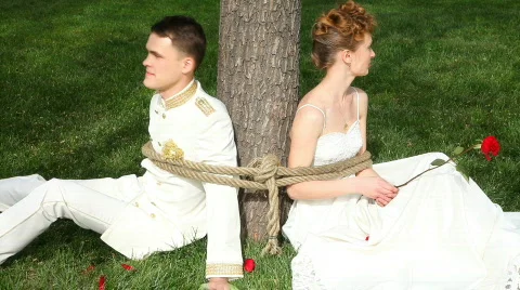 Angry bride Stock Footage 377728