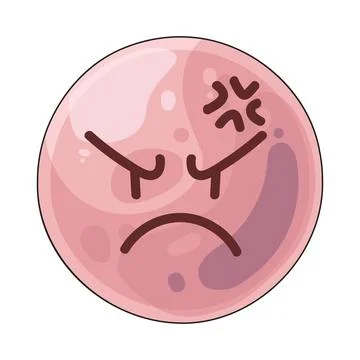 Angry bubble illustration Stock Illustration