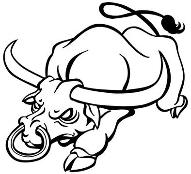 Angry bull Illustrazione stock