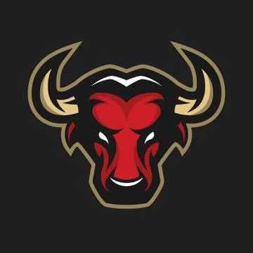 Angry bull, logo, symbol. Stock Illustration