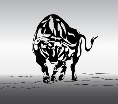 Angry bull vector Stock Illustration