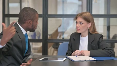 Angry Business People in Argument at Work Stock Footage 301293293