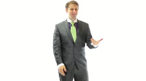 Angry Businessman Stock Footage 11721566