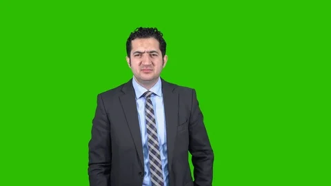Angry businessman Stock Footage 92097376