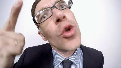 Angry Businessman Stock Footage 210504160