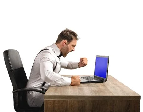 Angry businessman Stock Photos