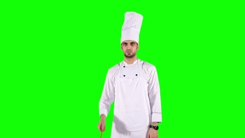 Angry chef scolding at camera Vidéo 80208302
