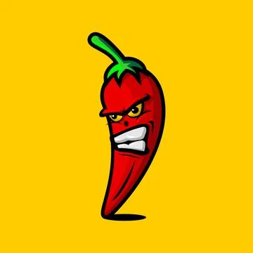ANGRY CHILI Stock Illustration