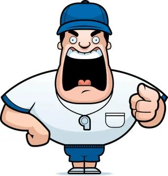 Angry Coach Stock Illustration