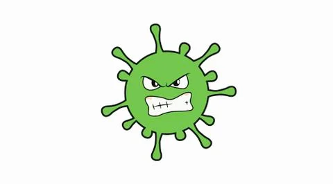 Angry Coronavirus Stock Illustration
