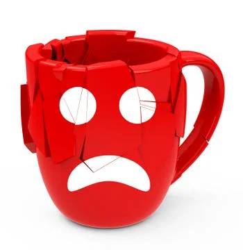The angry cup Stock Illustration
