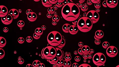 Angry Devil Emoji Background Loop 動画素材 343284638