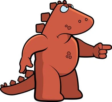 Angry Dinosaur Stock Illustration