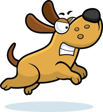 Angry dog Stock Illustration