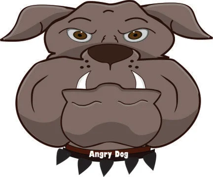 Angry dog Stock Illustration