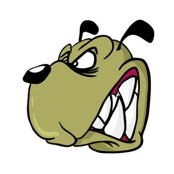Angry dog Stock Illustration