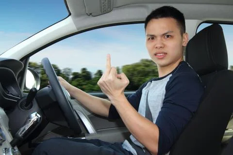 Angry driver Stock Photos