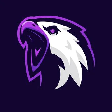Angry Eagle Mascot Logo Stock Illustration