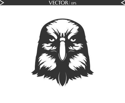 Angry Eagle Silhouette Stock-Illustration