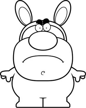 Angry Easter Bunny Stock Illustration
