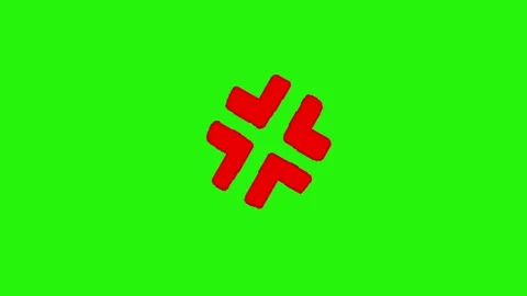 Angry effect animation on green background Vídeo Stock 334772062