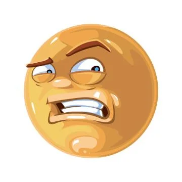 Angry emoticon Illustrazione stock