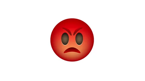 Angry emotion motion graphics video footage Видео 145278537