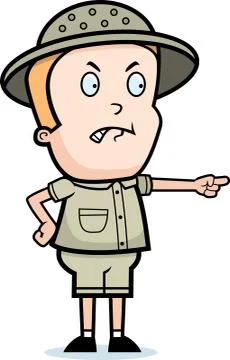 Angry Explorer Stock Illustration