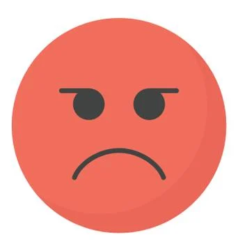 Angry Face Emoji Illustrazione stock