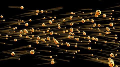 Angry Face Emoji Wave Stock Footage 305776563