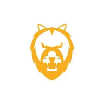 Angry face head tiger cute logo design vector graphic symbol icon sign illu.. Stock Illustration