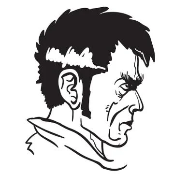 Angry face Stock Illustration