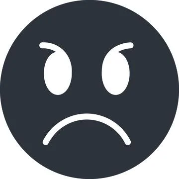 Angry face Stock Illustration
