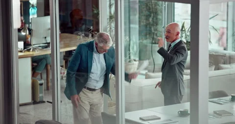 Angry, fight or men shouting in office argument with stress, contract loss or Stock Footage 314102431