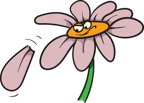 Angry flower Stock Illustration
